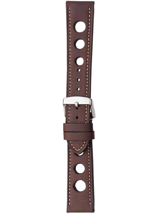 Herzog Grand Prix Lederarmband Braun