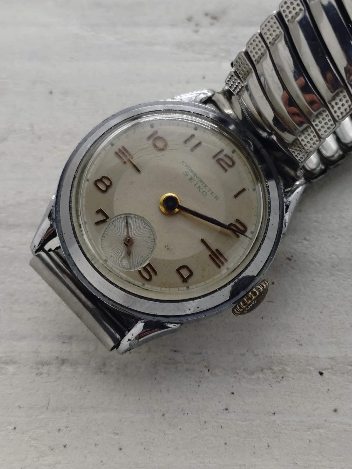 Seiko Chronometer – Case No. 1049 – Caliber 10A, manual wind with small seconds – July 1948 – freshly serviced