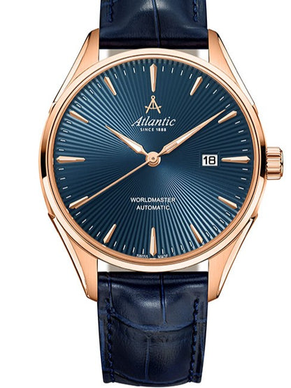 Atlantic Worldmaster 1888 Automatik NE – Roségold/Blau (42 mm)