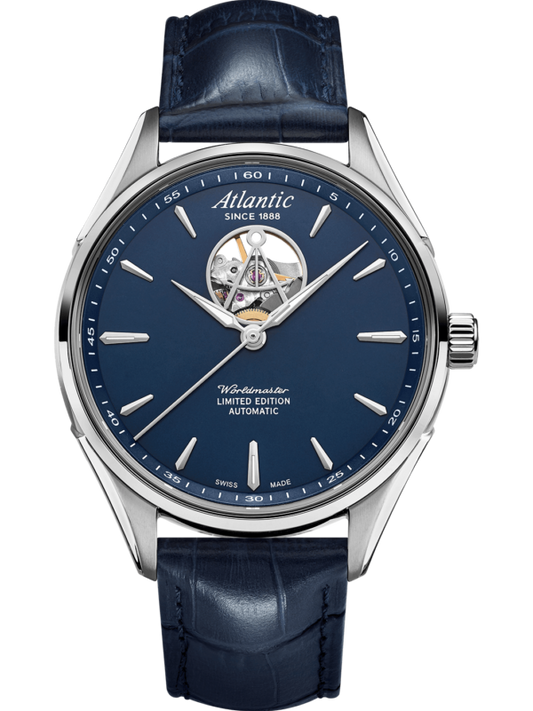 Atlantic Worldmaster Automatik Open Heart Limited Edition – Blau (42 mm)