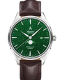 Atlantic Worldmaster Moonphase – Grüner Aventurin | Edelstahl/Leder (42 mm)