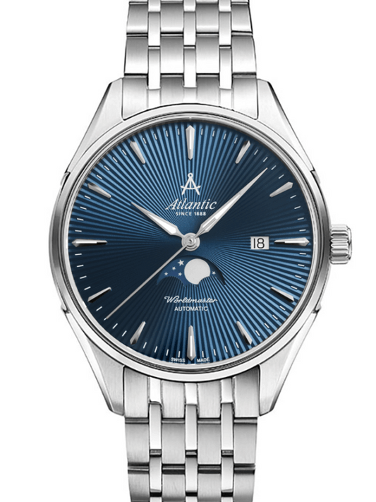 Atlantic Worldmaster 1888 Automatik NE Mondphase – Edelstahlarmband (42 mm)
