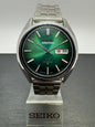 Seiko 5 Actus SS 6106-8660 – September 1974 – Green Sunburst – 25 Jewels – JDM Vintage – revidiert