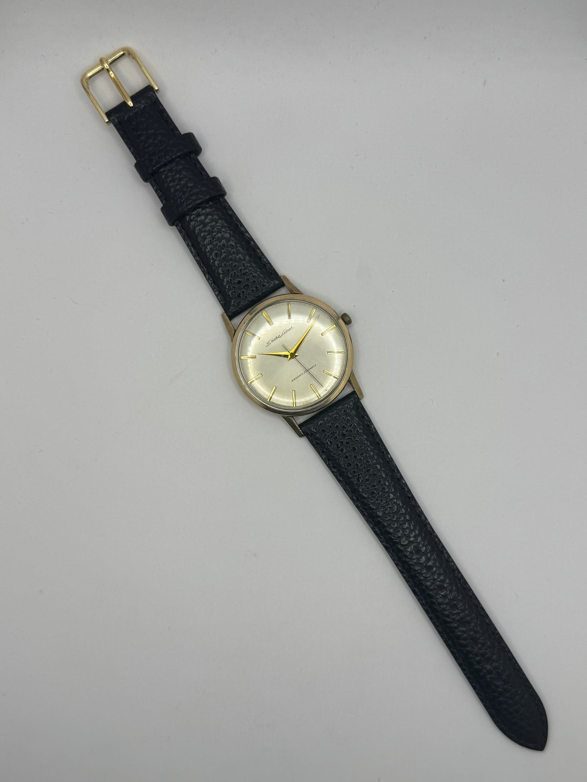 Seiko Liner « Diashock 23 Jewels » – Réf. 15010E – Calibre 3140, remontage manuel – Boîtier en plaqué or, début des années 1960 – fraîchement révisée