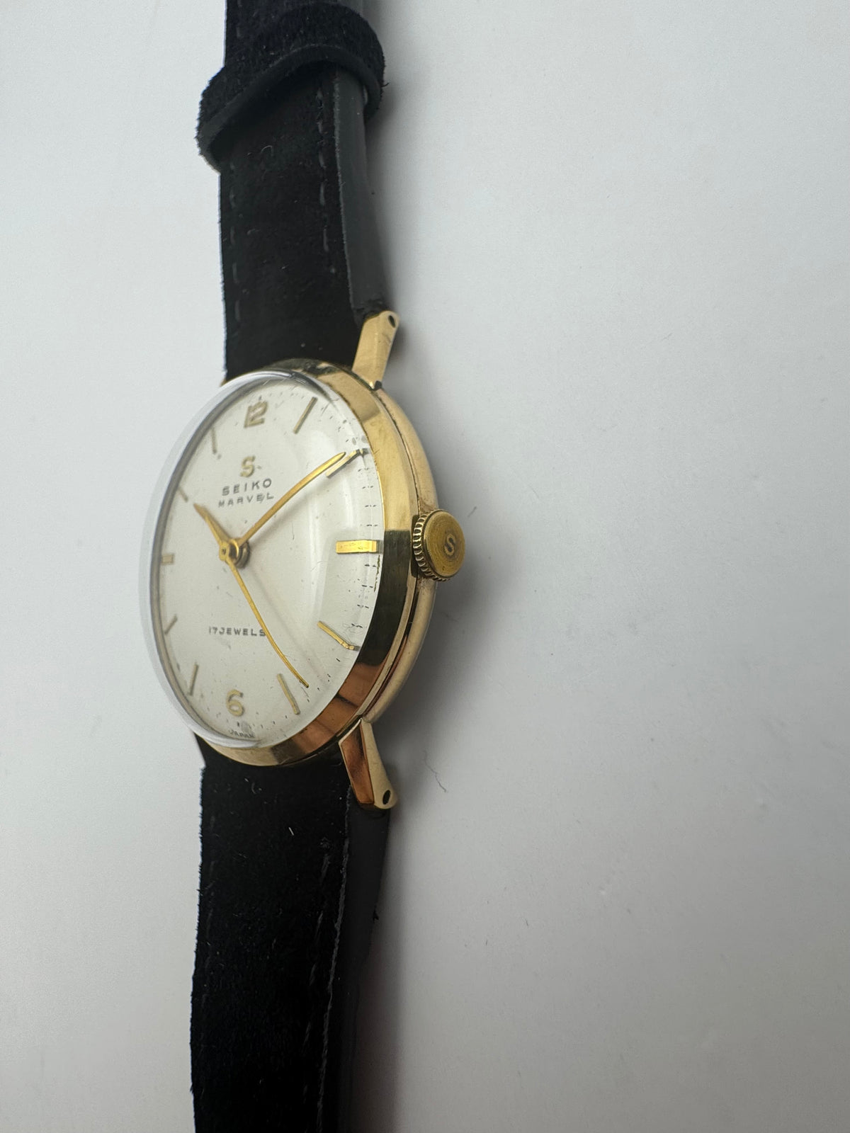 Seiko Marvel – Ref. J13010 – Manual wind, 17 jewels, Suwa Seikosha – 14K gold-filled – January 1958 – freshly serviced
