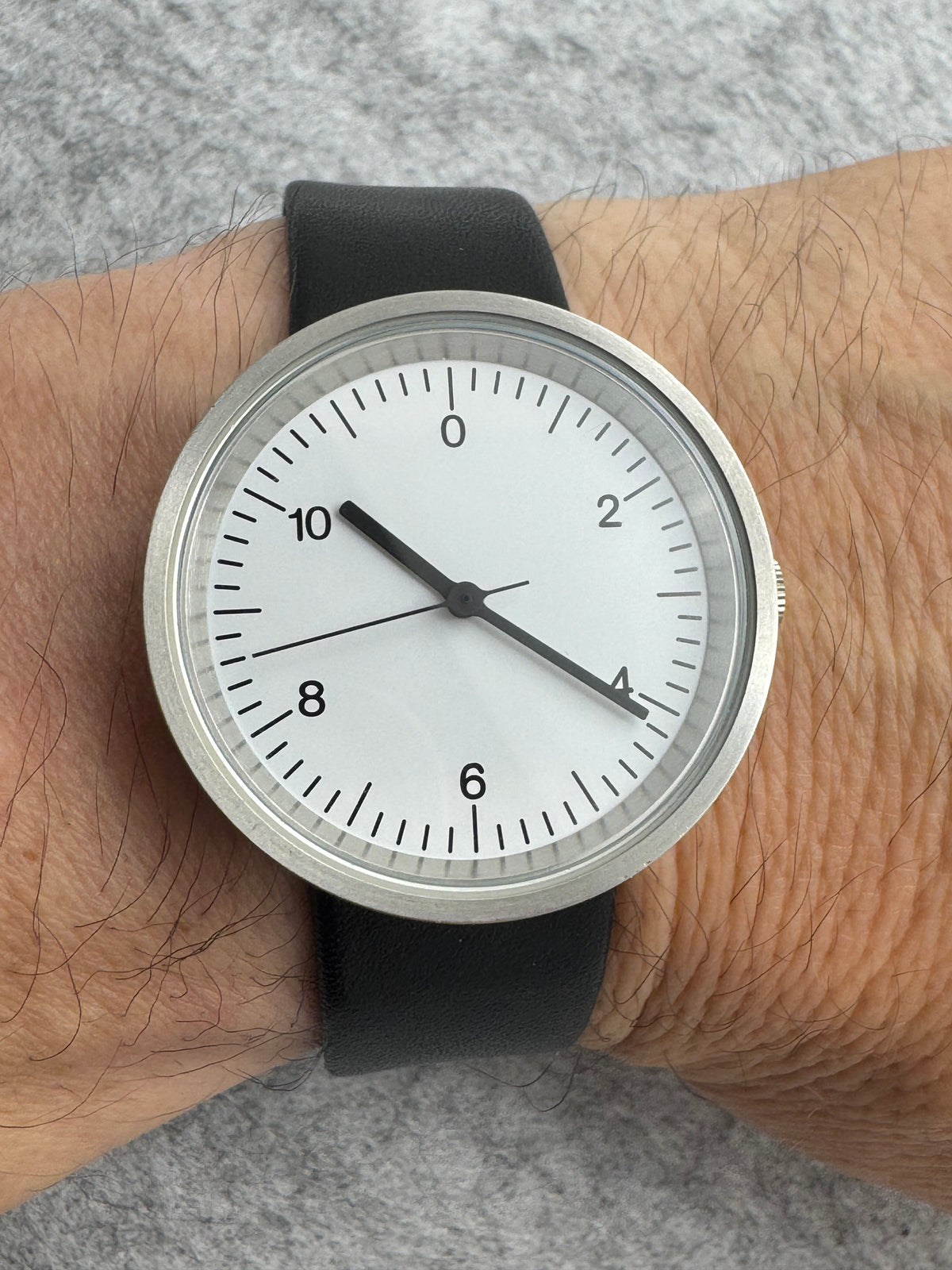 MUJI Solar – Wristwatch with Citizen Solar Movement and Zero-Digit Dial – Very Well Preserved