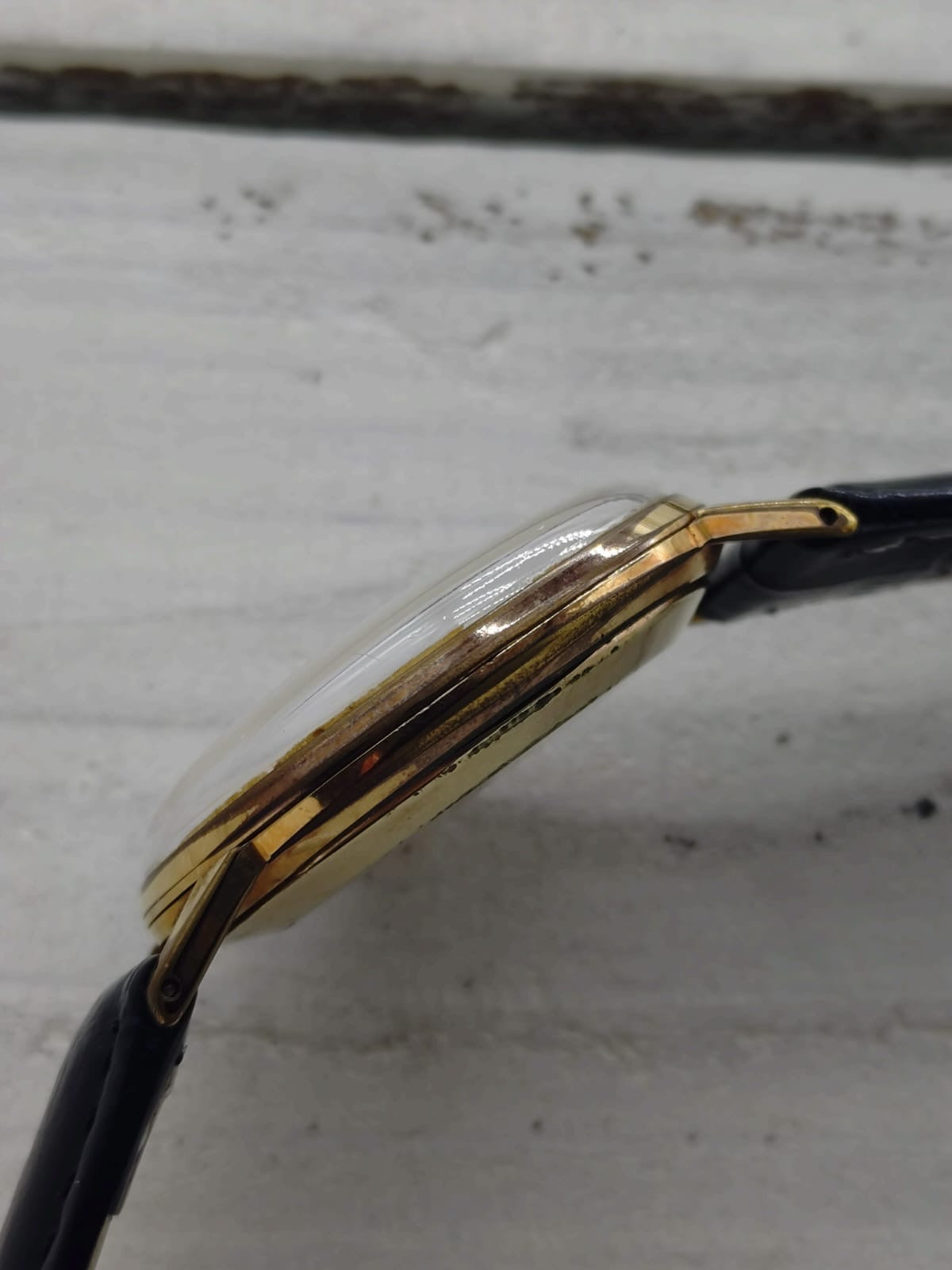 Seiko Crown « Diashock 21 Jewels » – Réf. J15003E – Calibre 560, remontage manuel – boîtier plaqué or, début des années 1960 – fraîchement révisée