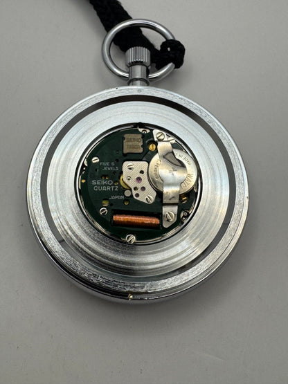 Seiko Quartz Taschenuhr – Ref. 7550-001B – Jōetsu Shinkansen Eröffnungsmodell – September 1982 – Full Set