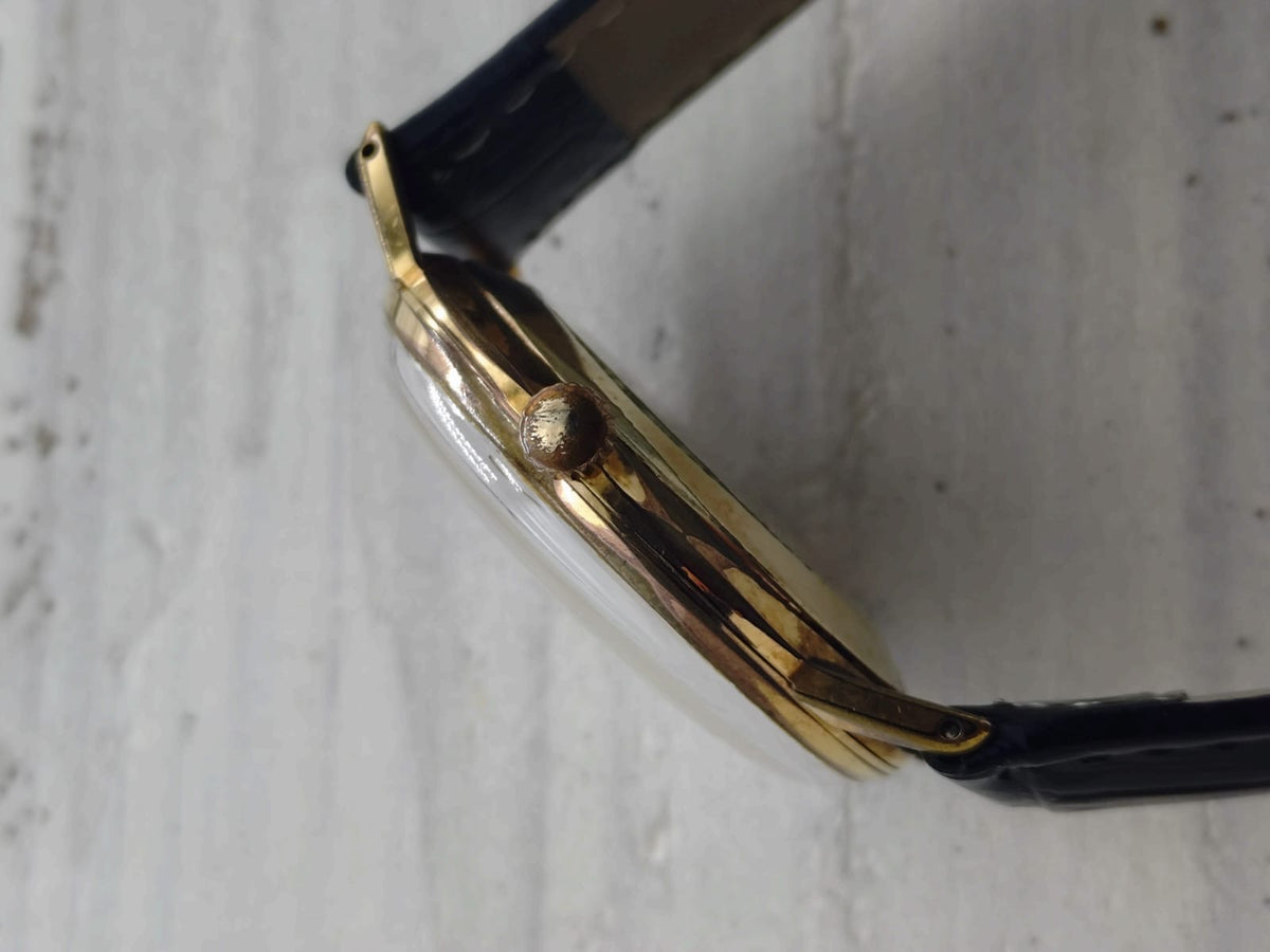 Seiko Crown « Diashock 21 Jewels » – Réf. J15003E – Calibre 560, remontage manuel – boîtier plaqué or, début des années 1960 – fraîchement révisée