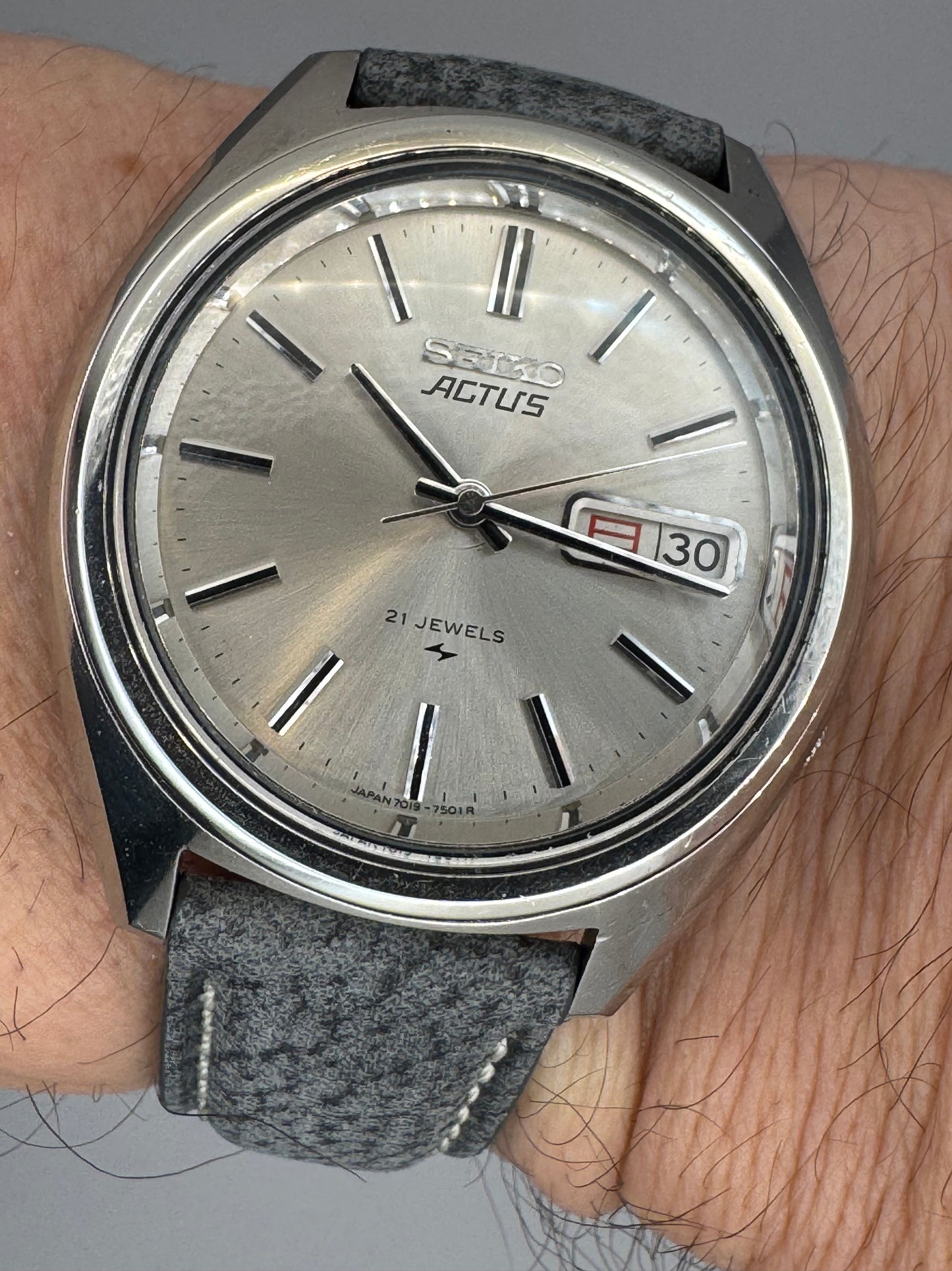 Seiko Actus 7019-7060 — Januar 1978 (Daini Seikosha, JDM)