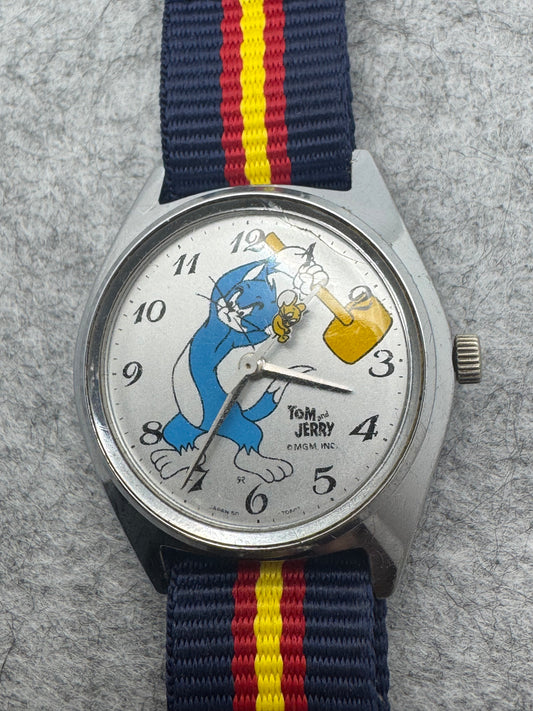 Seiko Tomony Tom & Jerry 5000-7000 – Handaufzug – 1970er Jahre – Comic-Klassiker aus Japan