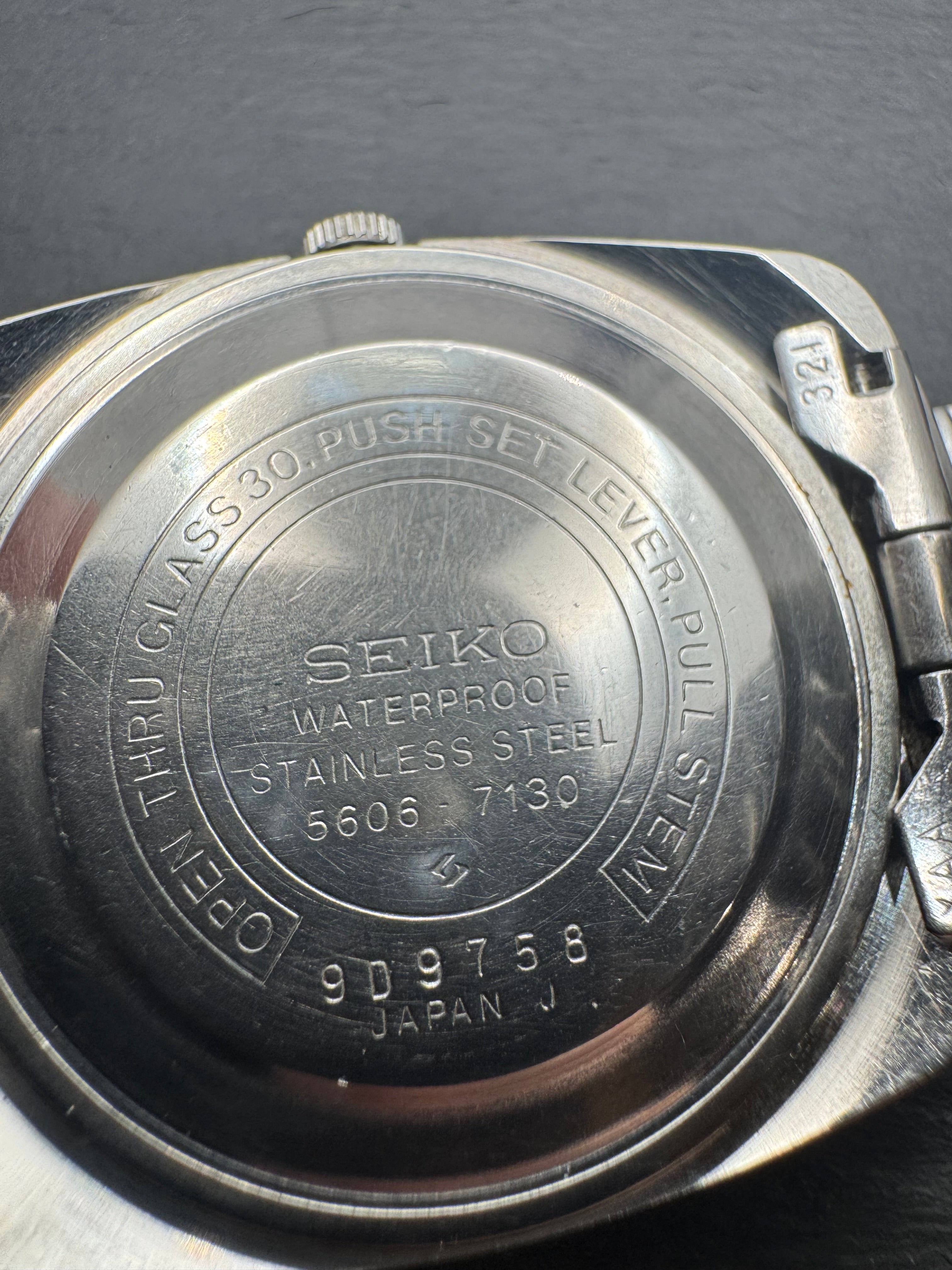 Seiko Lord Matic 5606-7130 – Dec. 1969 – Day-Date, Original Steel