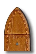 RIOS1931 Watch strap with alligator grain (cognac) - 17mm - Length M