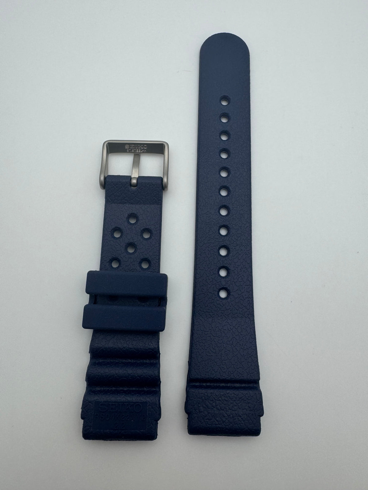 Seiko Wechselarmband RS04K22NY2 22-20 mm – Polyurethan, marineblau (JDM)