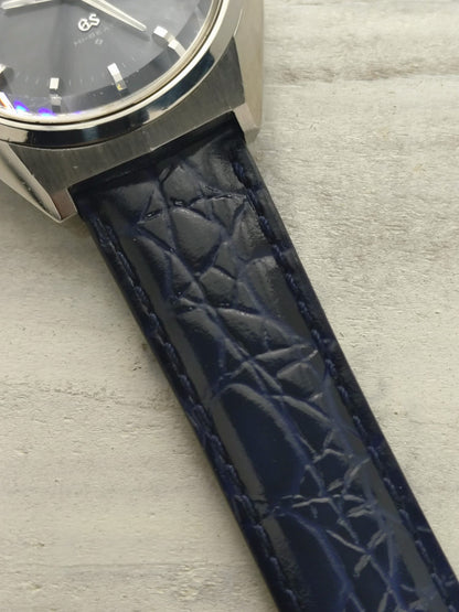 Grand Seiko 61GS Hi-Beat – Ref. 6146-8050 – Caliber 6146A, 36,000 vph, Suwa Seikosha – blue-grey dial, faceted crystal – May 1972 – freshly serviced