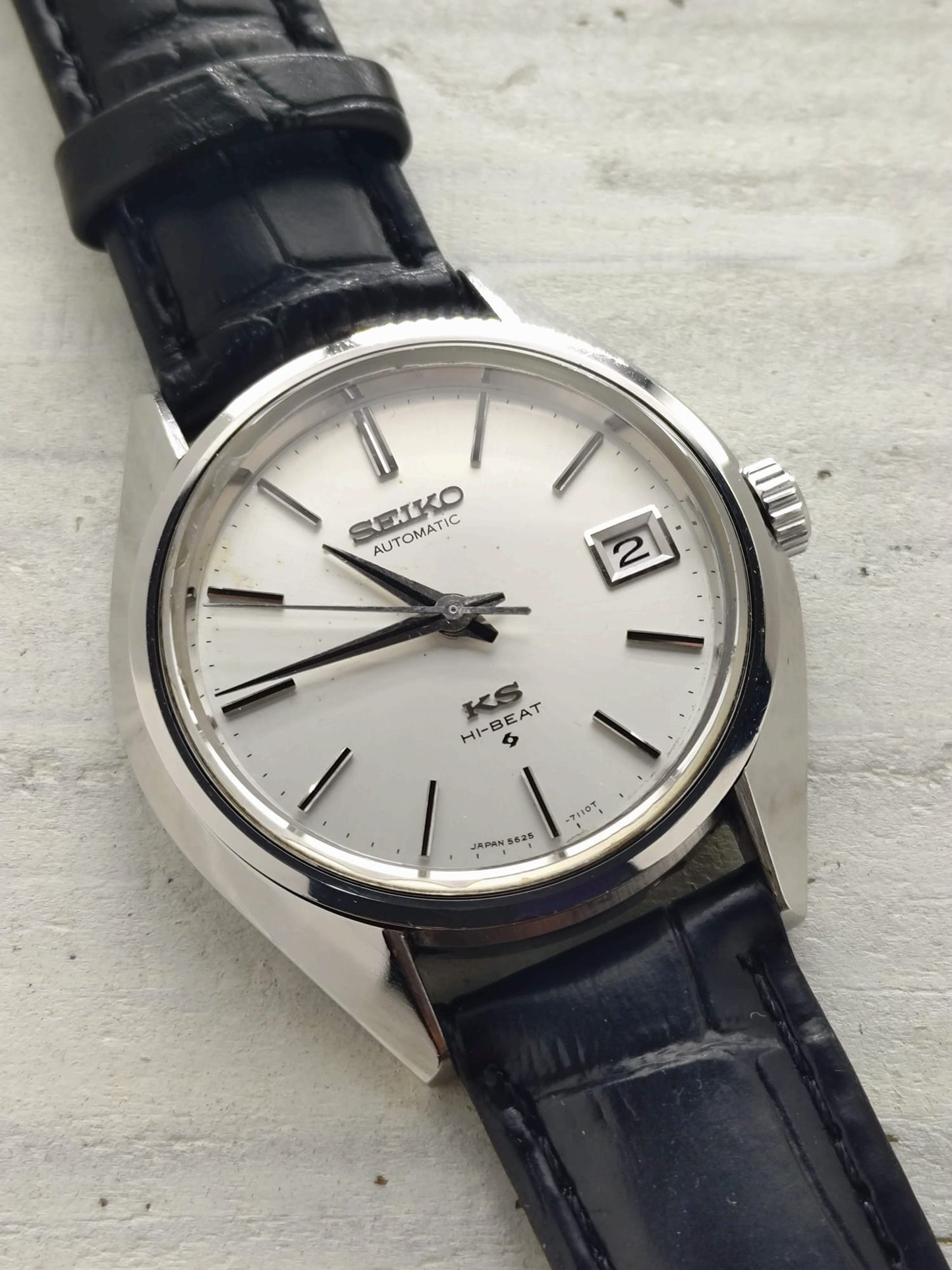 King Seiko 56KS Hi-Beat 5625-7110 – April 1972 – unpoliert, Suwa, revidiert