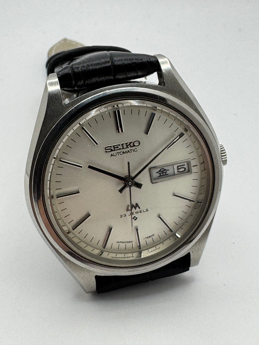 Seiko Lord Matic 5606-7072 – Calibre 5606A, 23 rubis, Suwa Seikosha – cadran argent mat – janvier 1974 – fraîchement révisée
