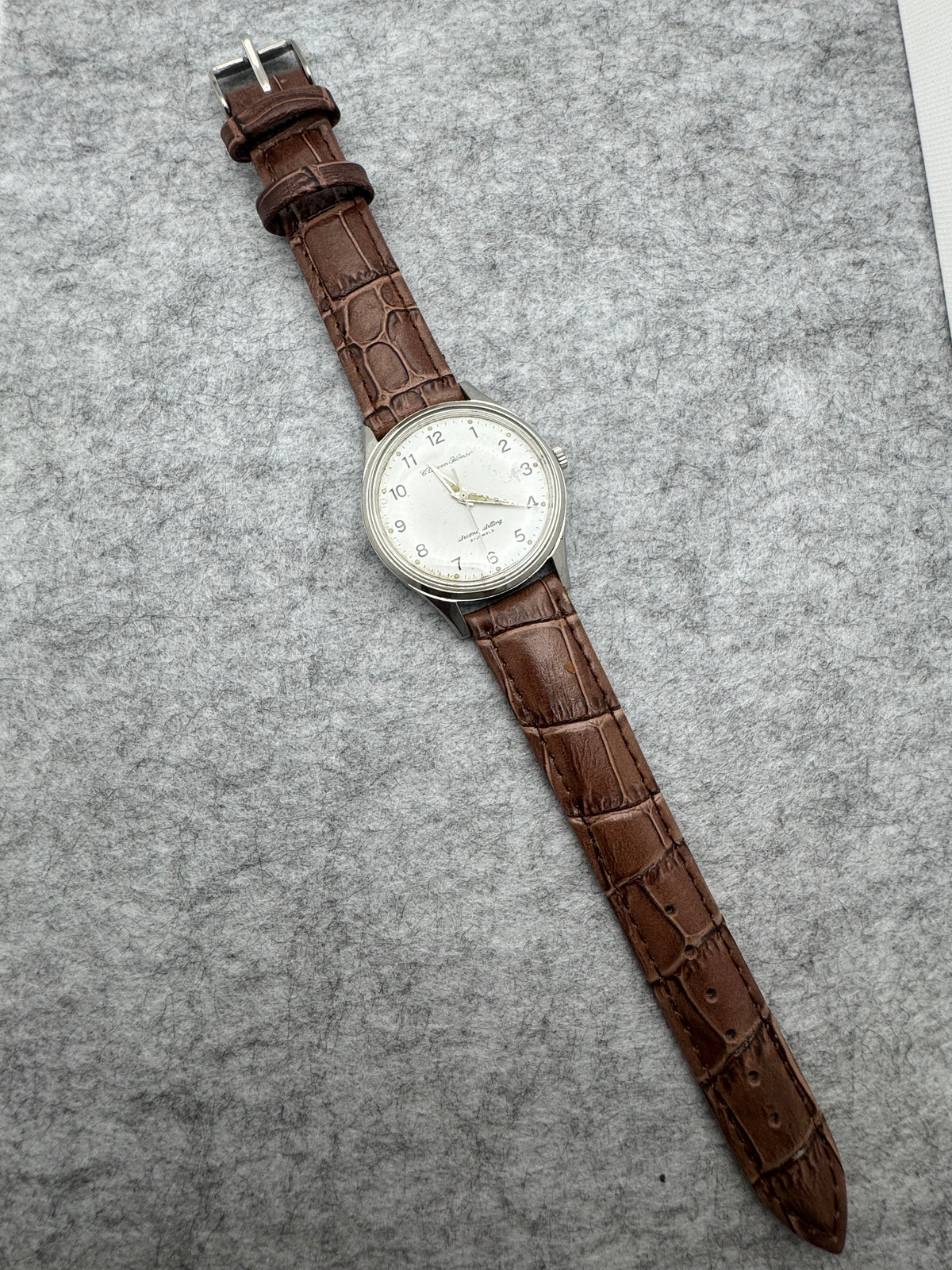 Citizen Homer Second Setting – JNR / Japanese National Railways Montre de service – Shōwa 52 (1977) – 21 rubis – fraîchement révisée
