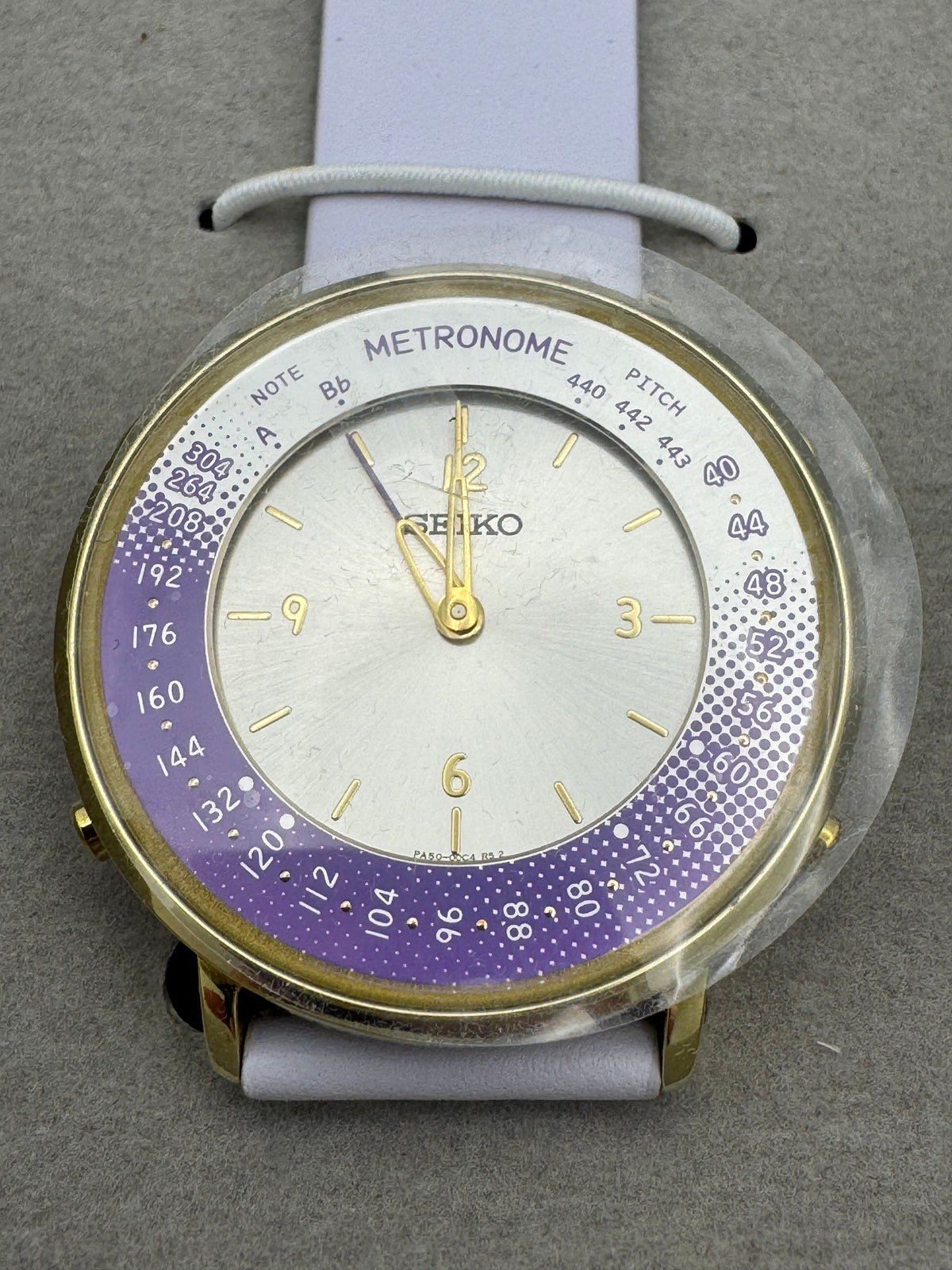 Seiko Metronome Watch, Purple - Wristwatch with metronome up to 304 BPM and pitch function - new with box