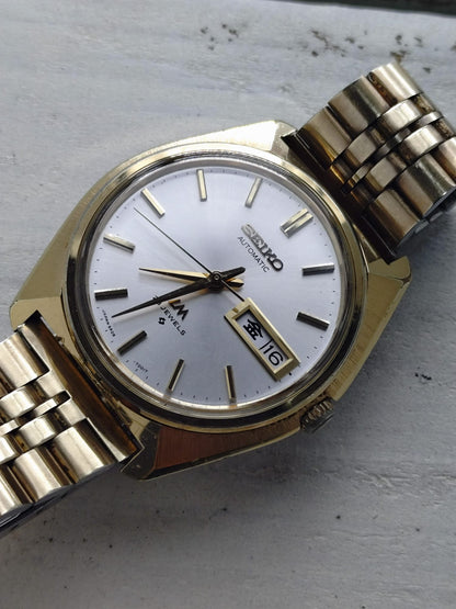Seiko Lord Matic 23J 5606-7000 – JNR-Widmungsuhr (Japan. Staatsbahn), vergoldet, revidiert