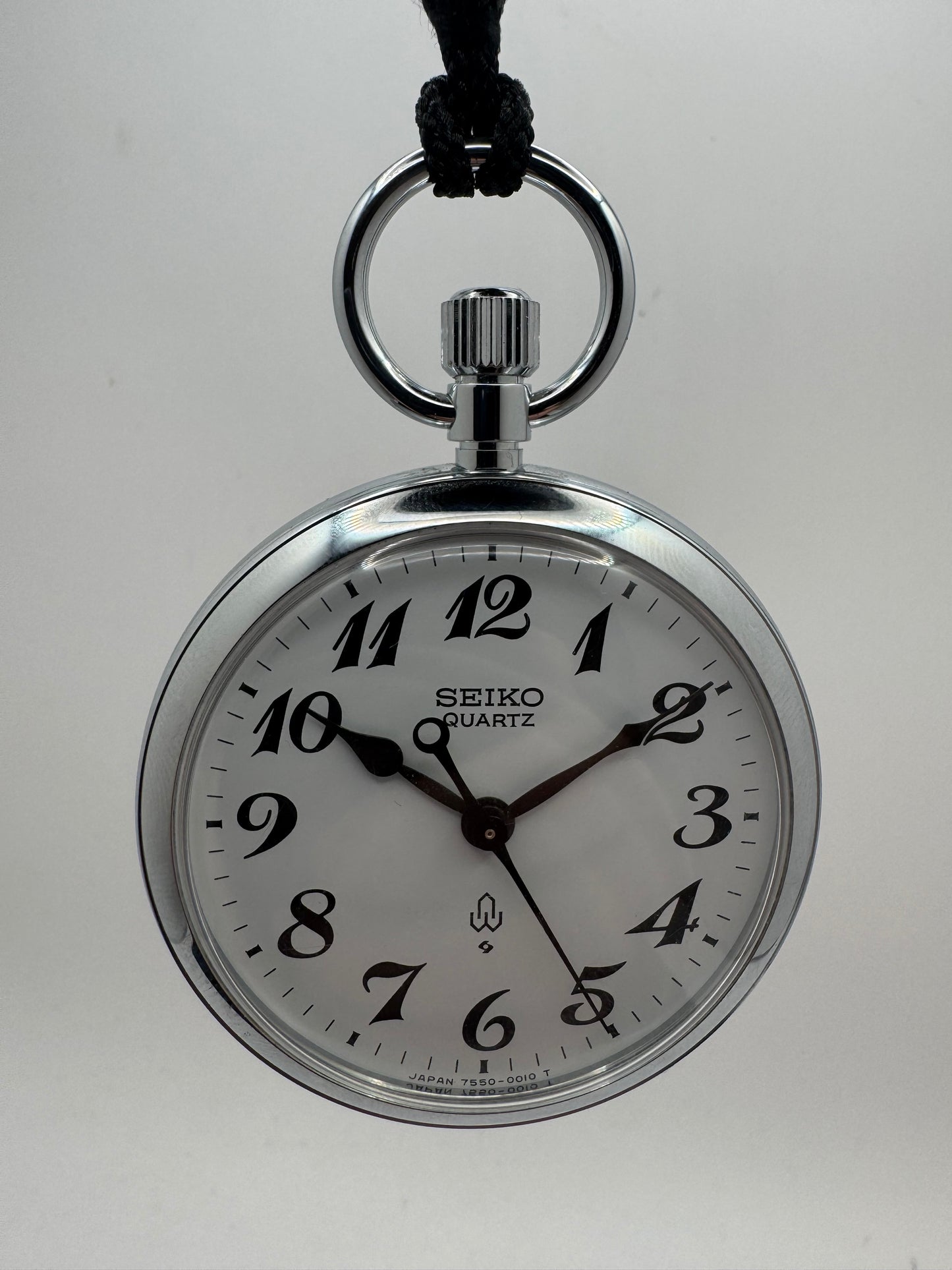 Seiko Quartz Taschenuhr – Ref. 7550-001B – Jōetsu Shinkansen Eröffnungsmodell – September 1982 – Full Set