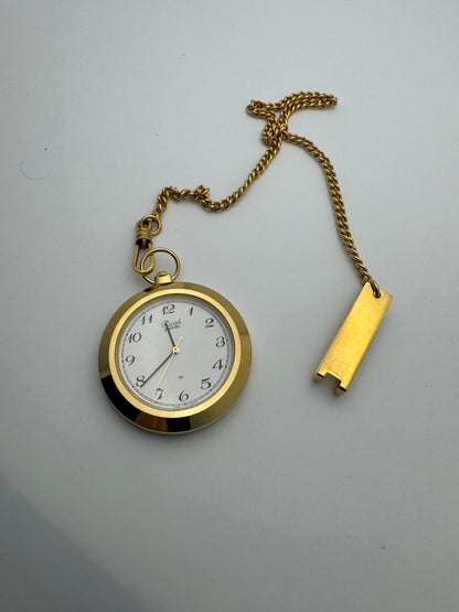 Ricoh Quartz Pocket Watch – Ref. J-272-48-01 – gold-colored – Chain