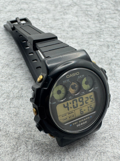 Casio Tri-Graph TGW-10 – um 1988 - Modul 827 – seltene digitale Analogsimulation der späten 1980er – revidiert, neues Band