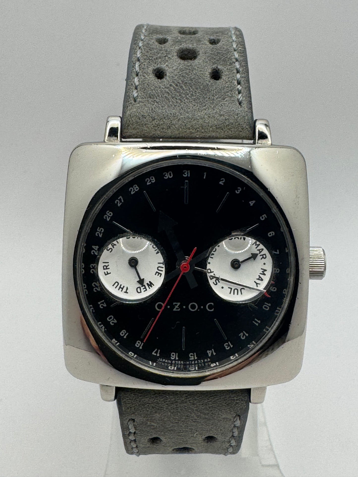 Citizen-gefertigtes Design-Objekt „OZOC" (Citizen Kaliber 6355) – Triple-Calendar-Quarzuhr – seltenes JDM-Sammlerstück von November 1997