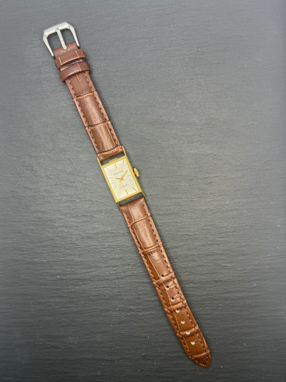 Citizen Heli J61401 (März 1964) – Tank-Style Damenuhr – vergoldet – frisch revidiert