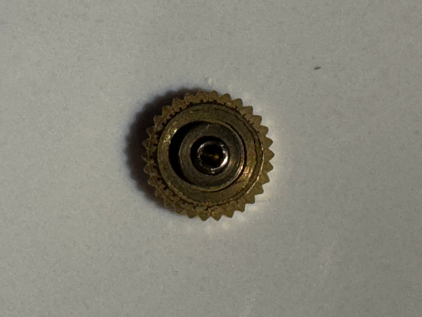 Citizen „5“ Staubdicht-Krone 4,6 mm (1 Stück) – vergoldet mit Citizen "C" Logo, NOS