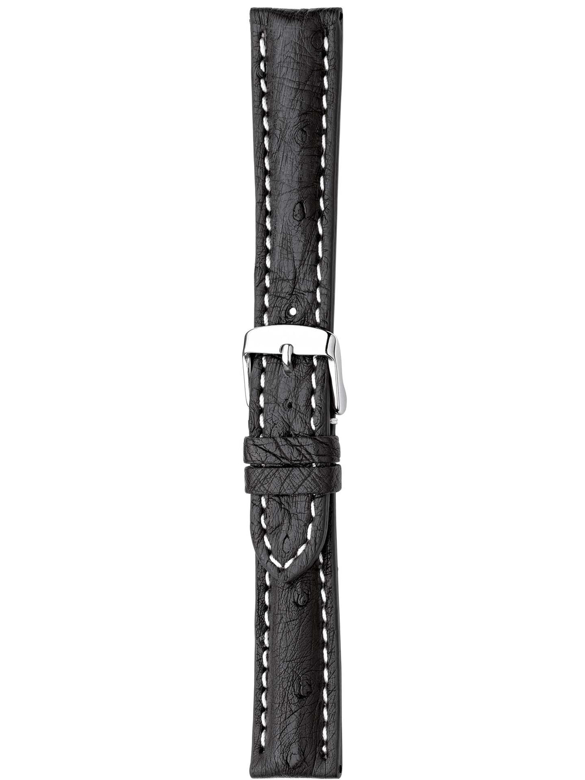 Herzog Strauss-Chrono Lederarmband Schwarz