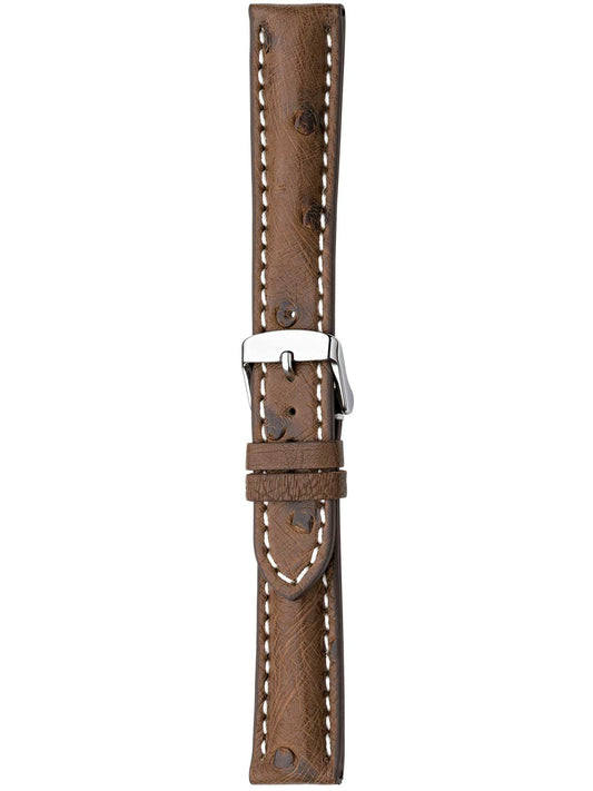 Herzog Strauss-Chrono Lederarmband Braun