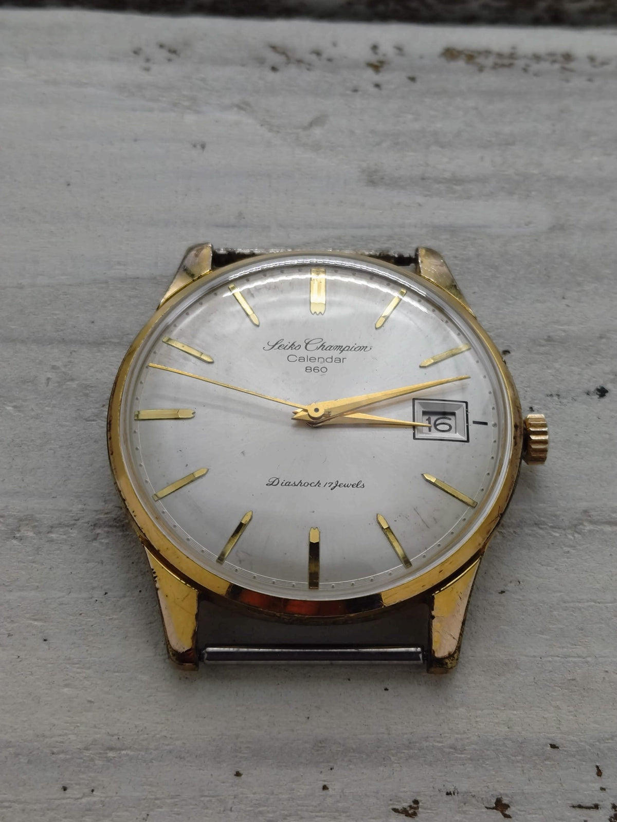 Seiko Champion Calendar 860 – Réf. J15017 – Calibre 860, remontage manuel, Daini Seikosha – 1963 – fraîchement révisée