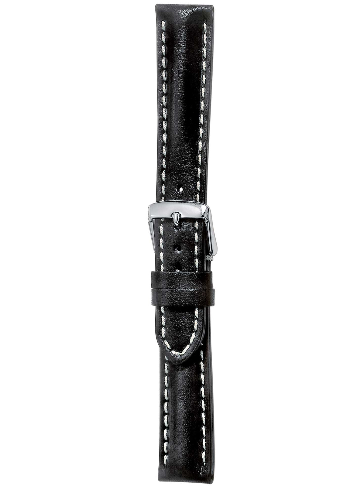 Herzog Swiss-Chrono I Lederarmband Schwarz