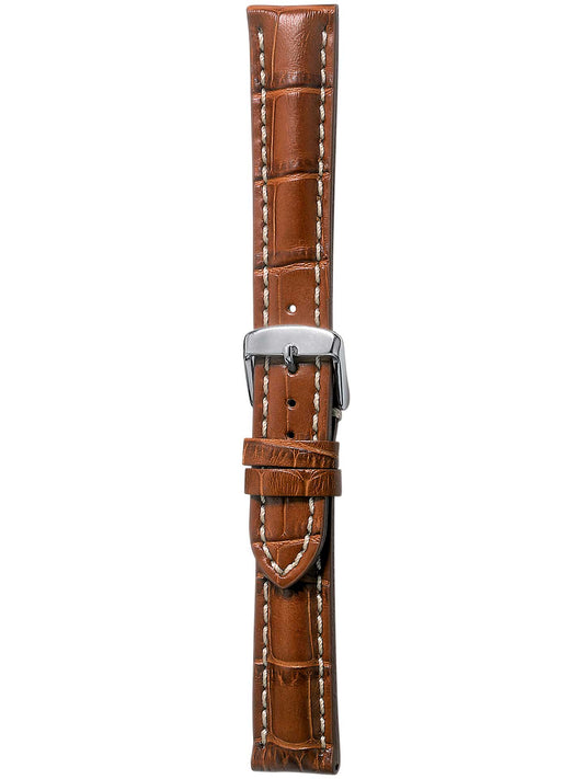 Herzog Swiss-Chrono II Lederarmband Honig