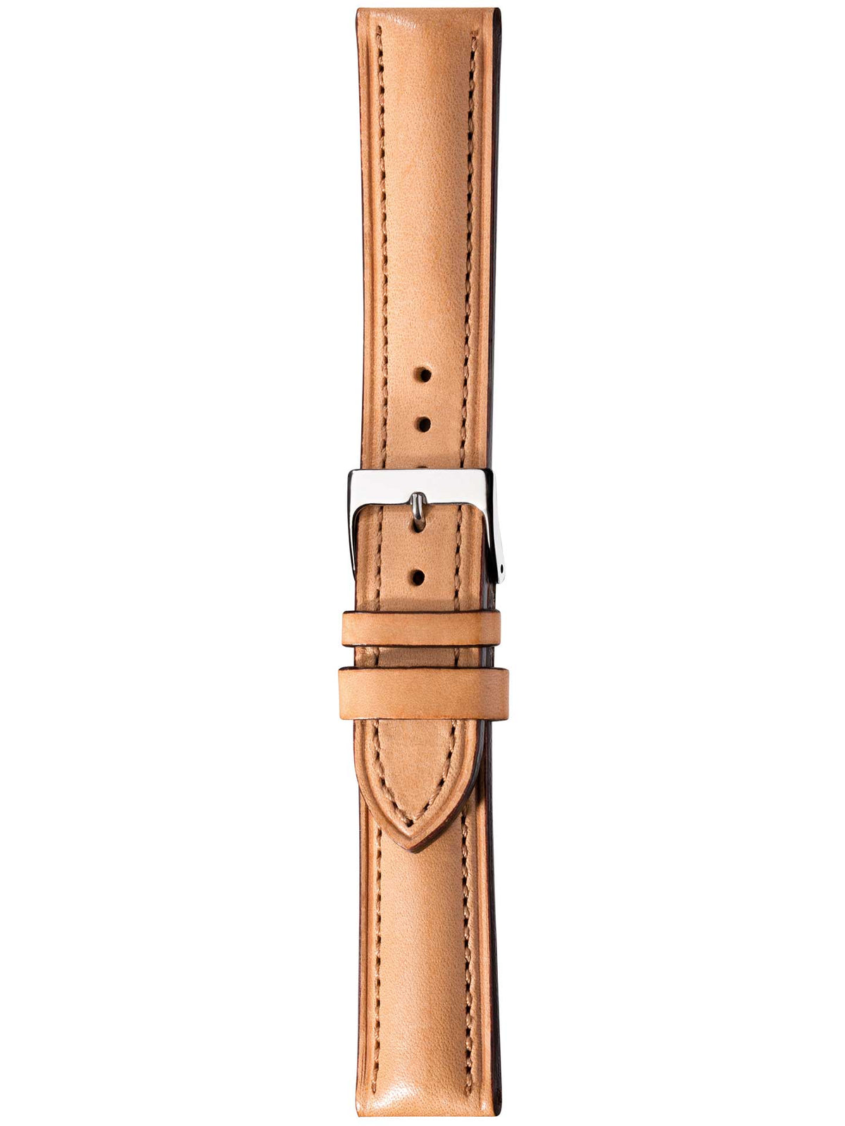 Herzog Italo-Chrono Lederarmband Natur