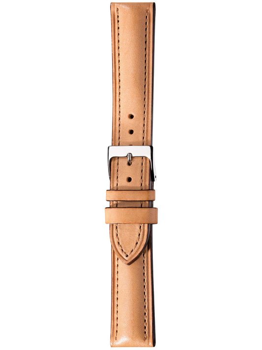 Herzog Italo-Chrono Lederarmband Natur
