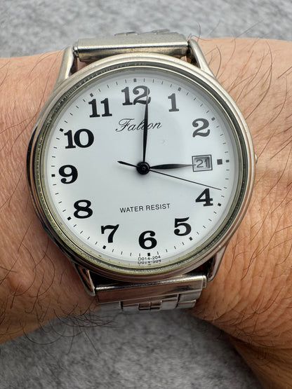 Q&Q Falcon 2115 - JDM Quartz with Date - Citizen Sub-brand from Japan