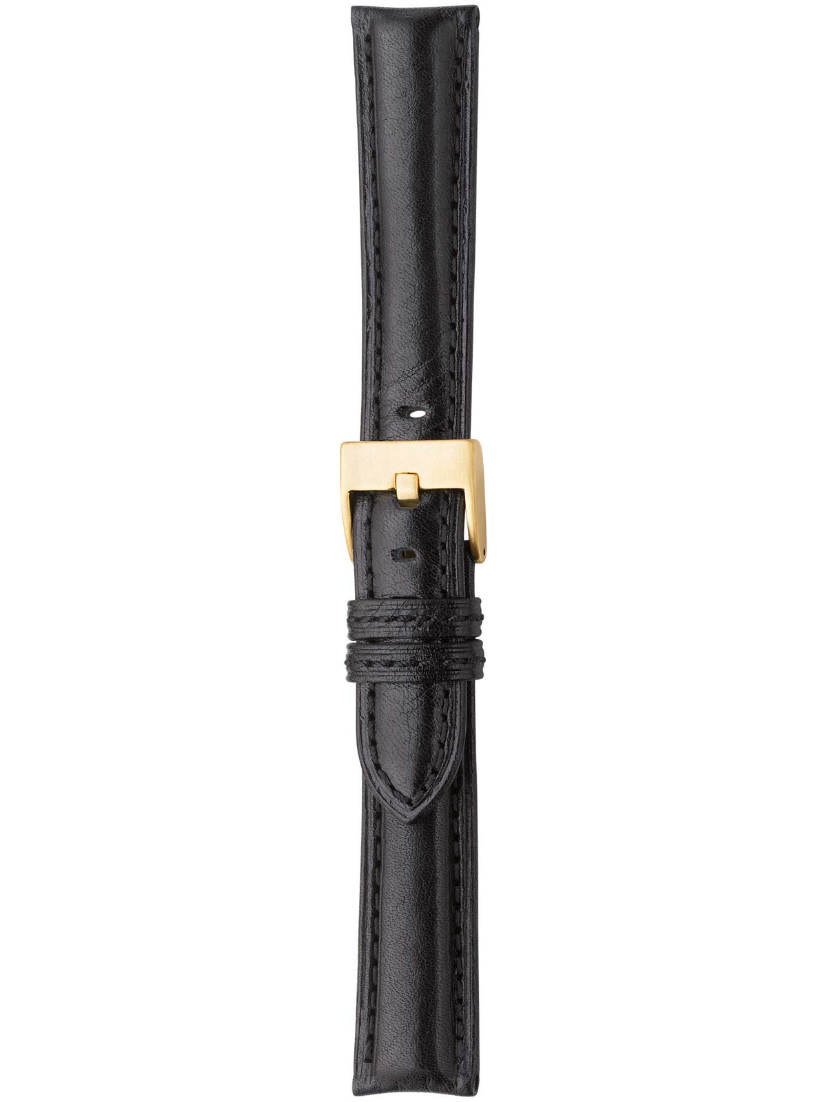 Herzog Ascot Lederarmband Schwarz