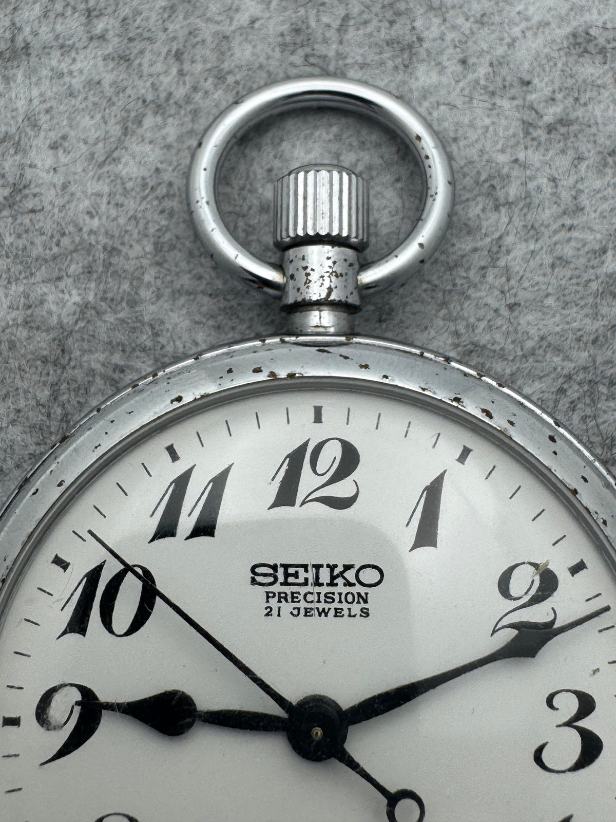 Montre de poche Seiko Precision Second Setting – Réf. 6110-0010T – Montre de service ferroviaire JNR – Shōwa 48 / 1973