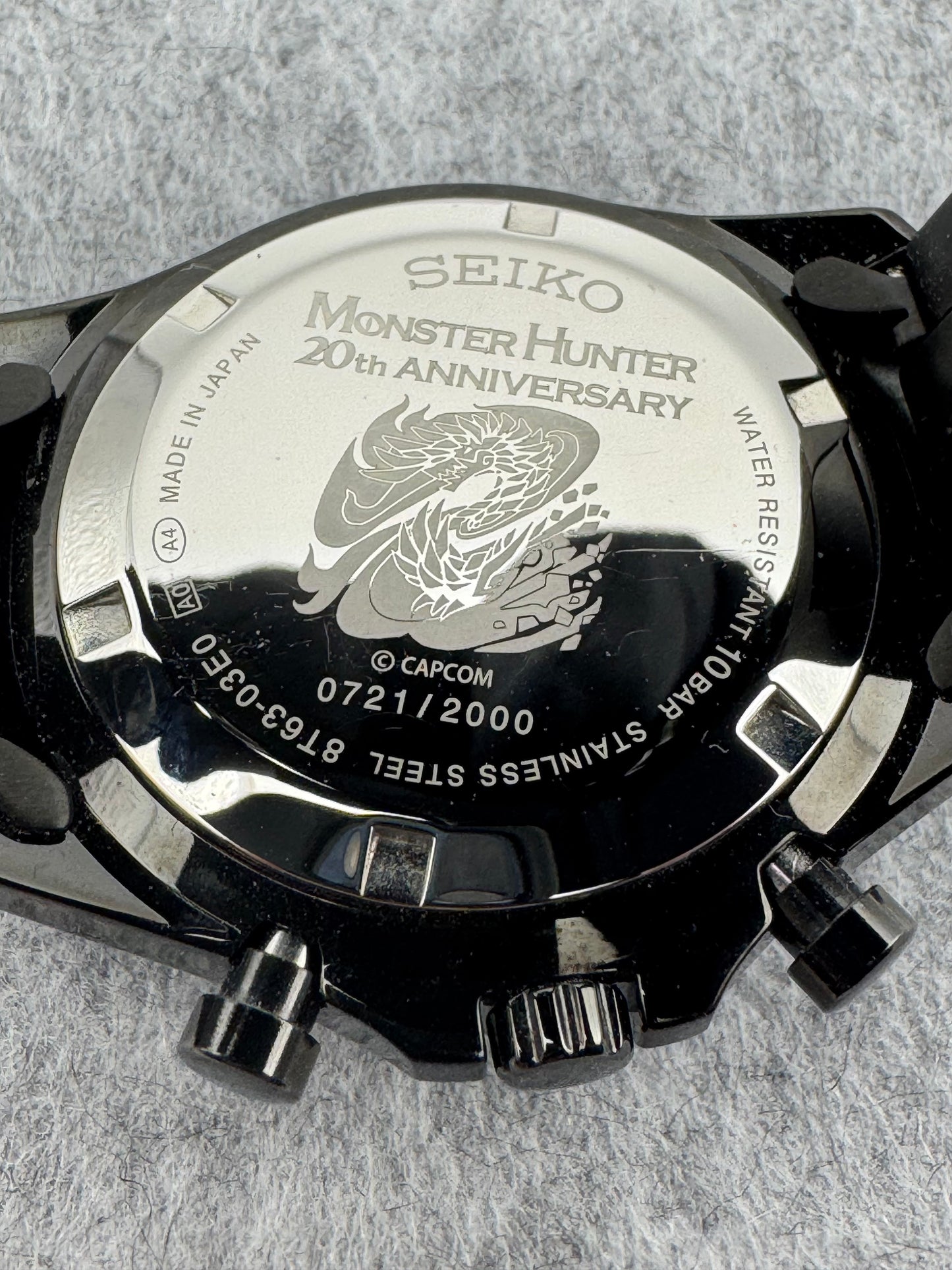 Seiko × Monster Hunter 20th Anniversary “Alatreon” Limited Edition – Ref. 8T63-03E0 (Full Set)