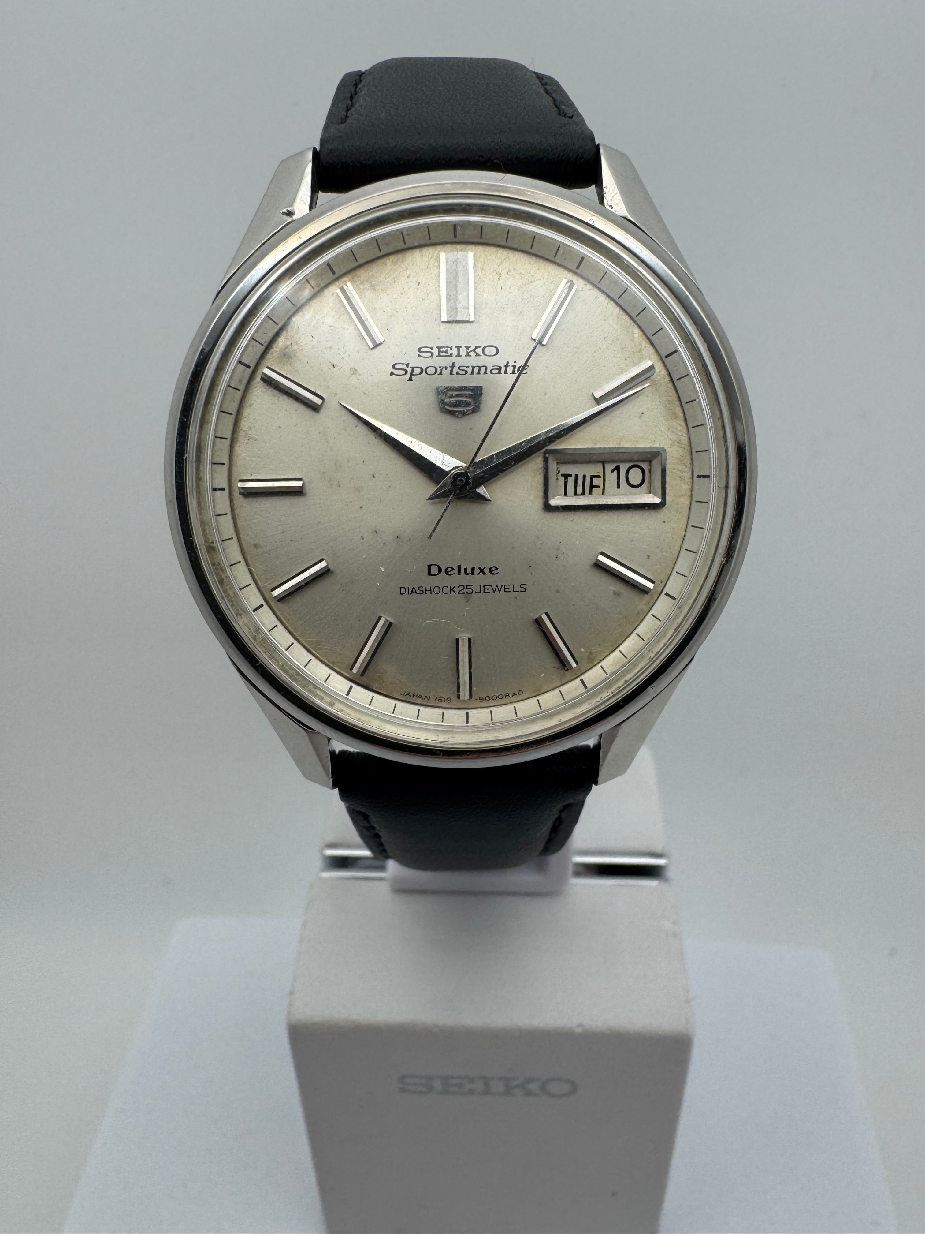 SEIKO 7619-9060 Sportsmatic5 Deluxe 腕時計 Seiko Sportsmatic Deluxe Diashock 25 Jewels 7619-9060 / case no