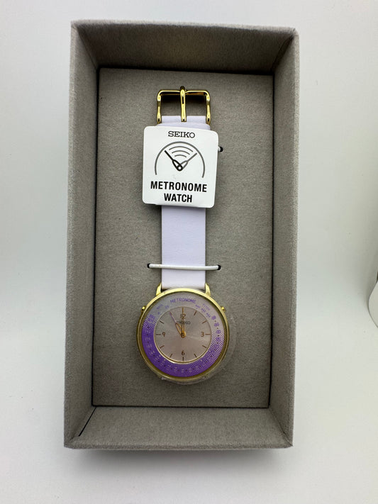 Seiko Metronome Watch, Purple - Wristwatch with metronome up to 304 BPM and pitch function - new with box