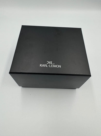 KARL-LEIMON Classic Pioneer "Triple Calendar Moonphase" – navy dial, rose gold-plated case – sold-out edition, virtually unworn with box and papers