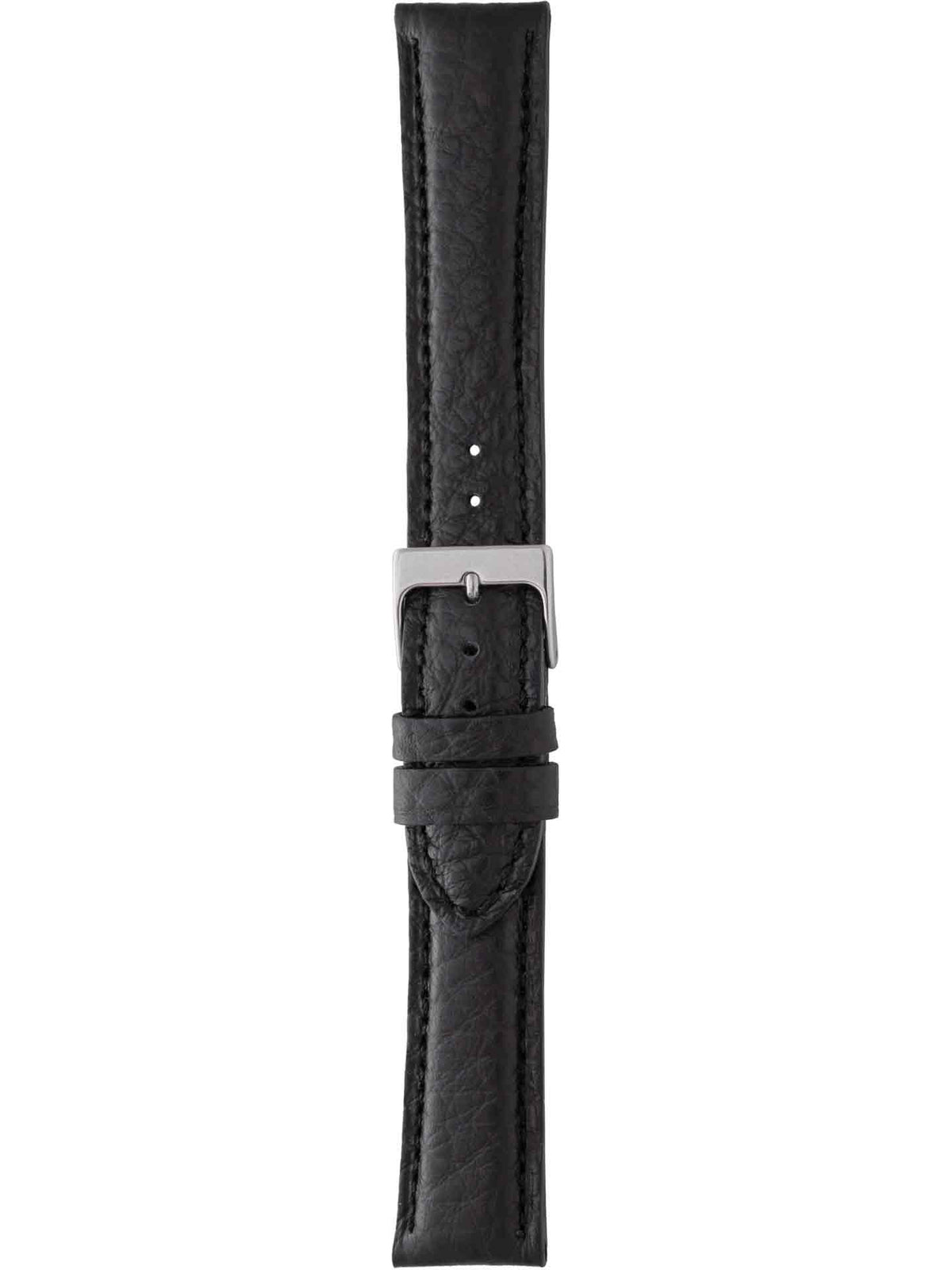 Herzog Cronografo Lederarmband Schwarz