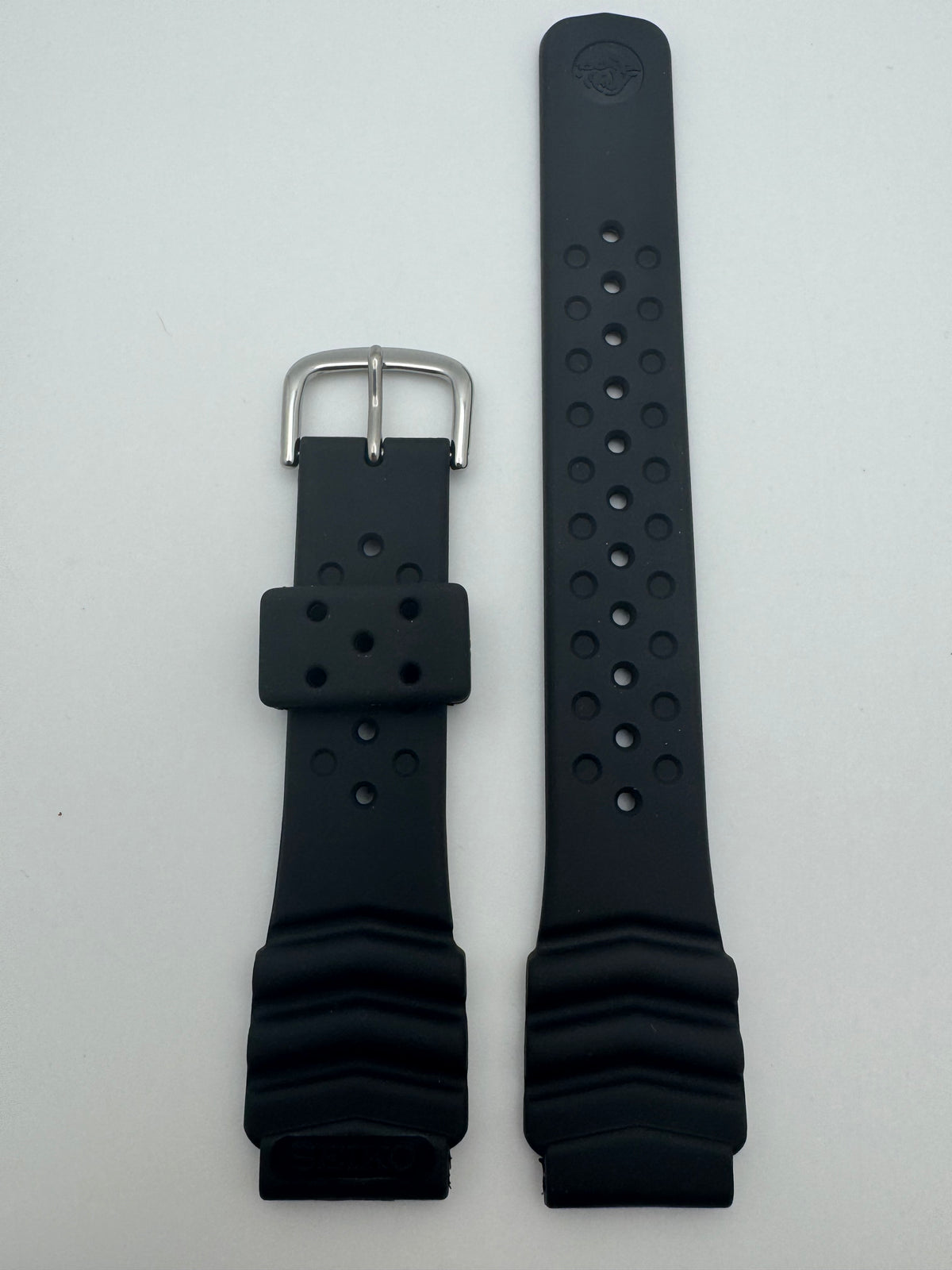 Original Seiko Diver-Armband DAH4BP (19–18 mm) – schwarz (JDM)