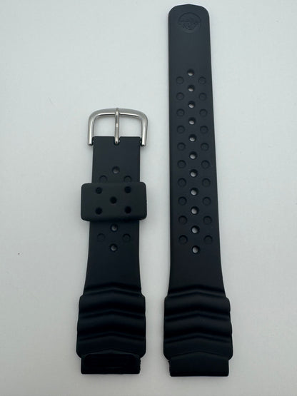 Original Seiko Diver-Armband DAH4BP (19–18 mm) – schwarz (JDM)