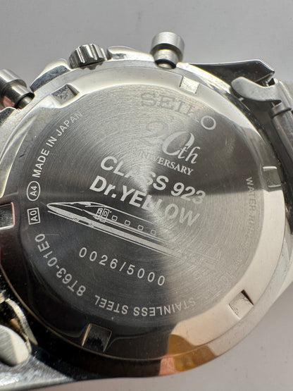 Seiko Chronograph “Dr. Yellow – Class 923 20th Anniversary Limited Edition” (Ref. 8T63-01E0 / No. 426/5000)