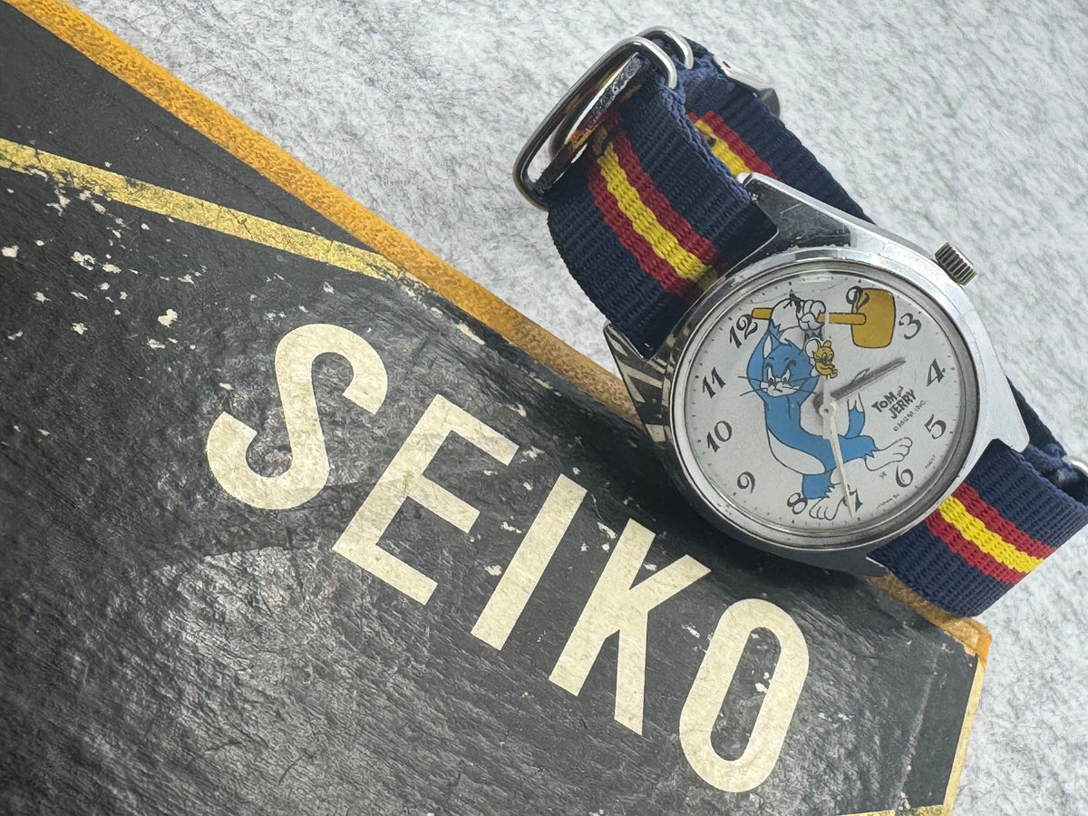 Seiko Tomony Tom & Jerry 5000-7000 – Handaufzug – 1970er Jahre – Comic-Klassiker aus Japan