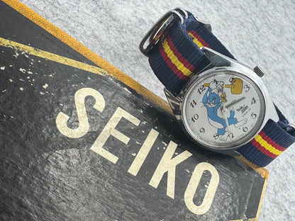 Seiko Tomony Tom & Jerry 5000-7000 – Handaufzug – 1970er Jahre – Comic-Klassiker aus Japan